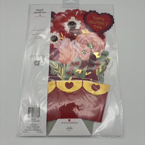 American Greetings Magic Moments Displayable Pop-Up Valentine's Day Cards NEW - Picture 3 of 15